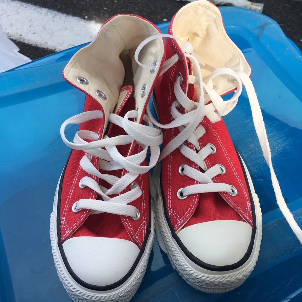 Brand new red converse